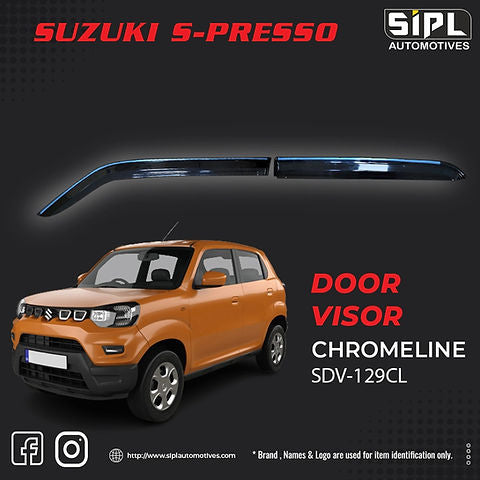 S PRESSO CHROME LINE DOOR VISOR