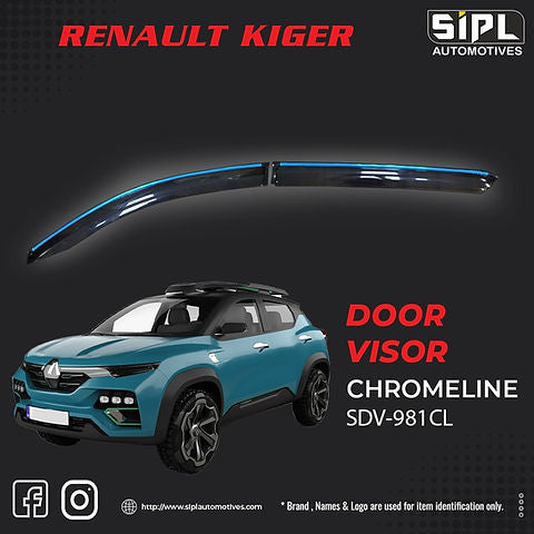 RENAULT KIGER CHROME LINE DOOR VISOR