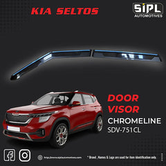 KIA SELTOS CHROME LINE DOOR VISOR